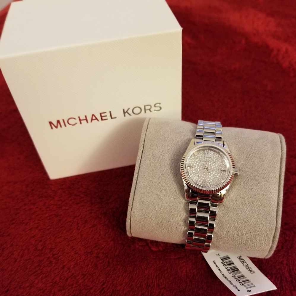 Michael Kors women's Lexington silver watch